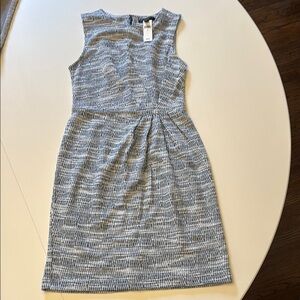 NWT Banana Republic Textured Blue /  Gray Midi Dress